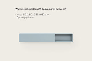 Tv-meubel, RAAT, Musa 210, Aquamarijn